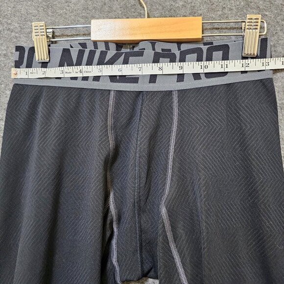 Nike Pro Compression Leggings Mens XL Black Chevron Print Full Length 25" - Picture 8 of 13